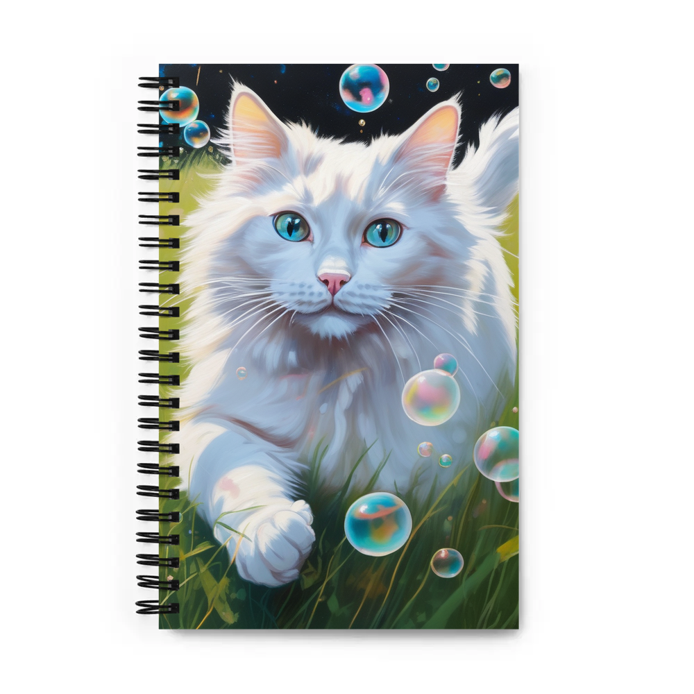 PugMug Custom White Ragdoll Cat Spiral Notebook