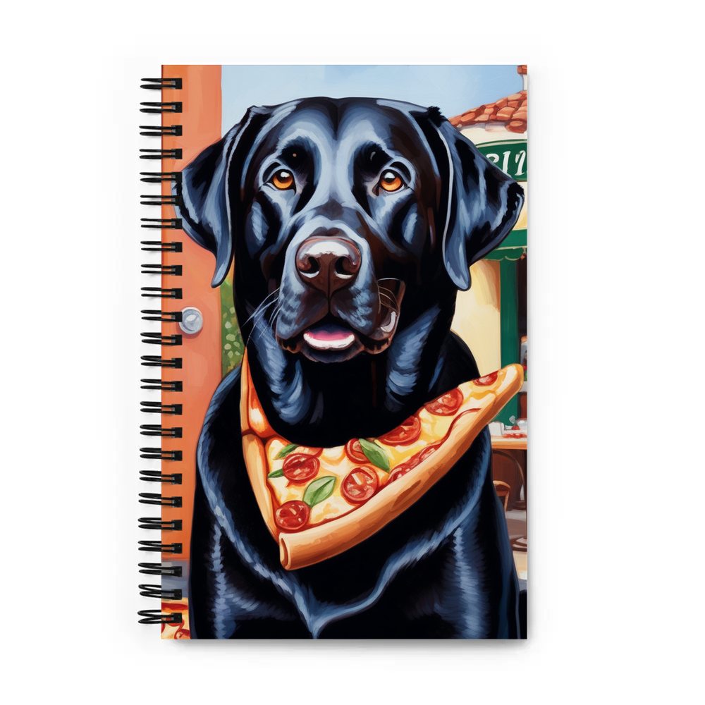 PugMug Custom Black Labrador Retriever Spiral Notebook