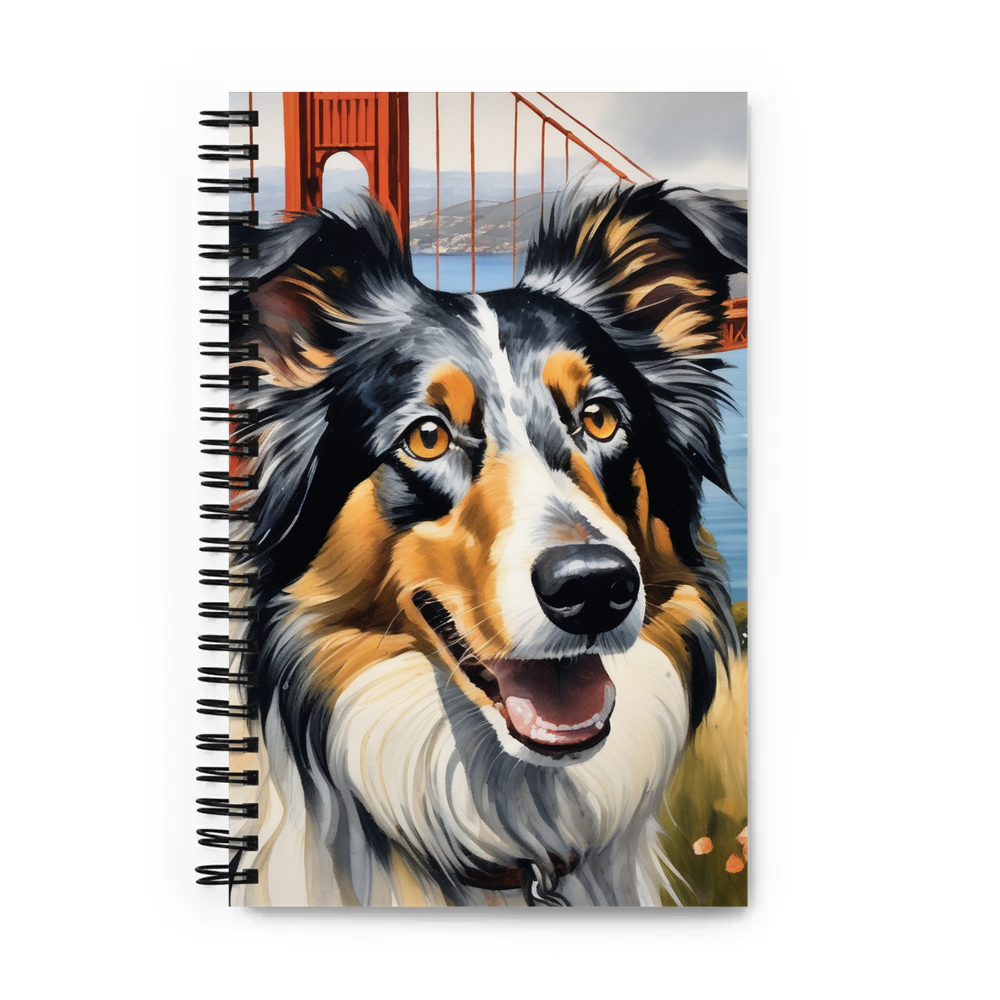 PugMug Custom Collie Spiral Notebook