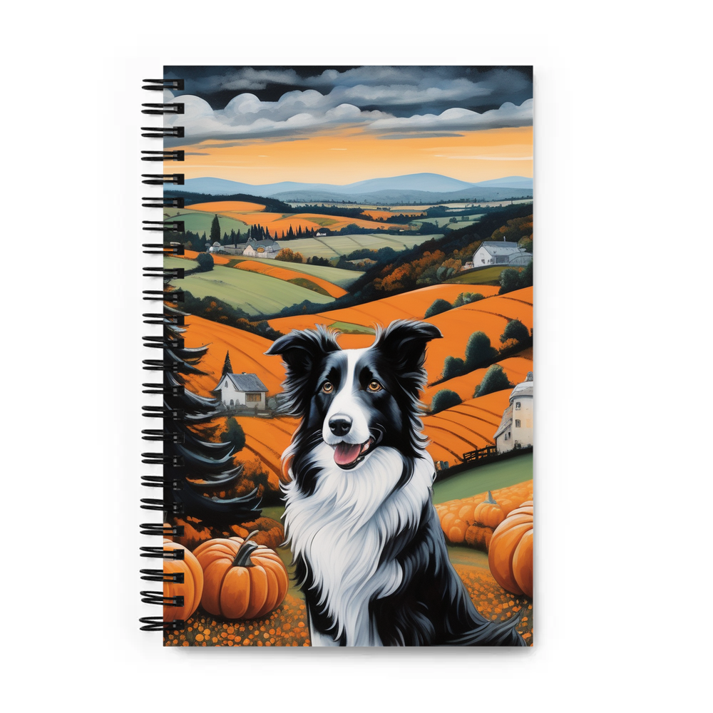 PugMug Custom Border Collie Spiral Notebook