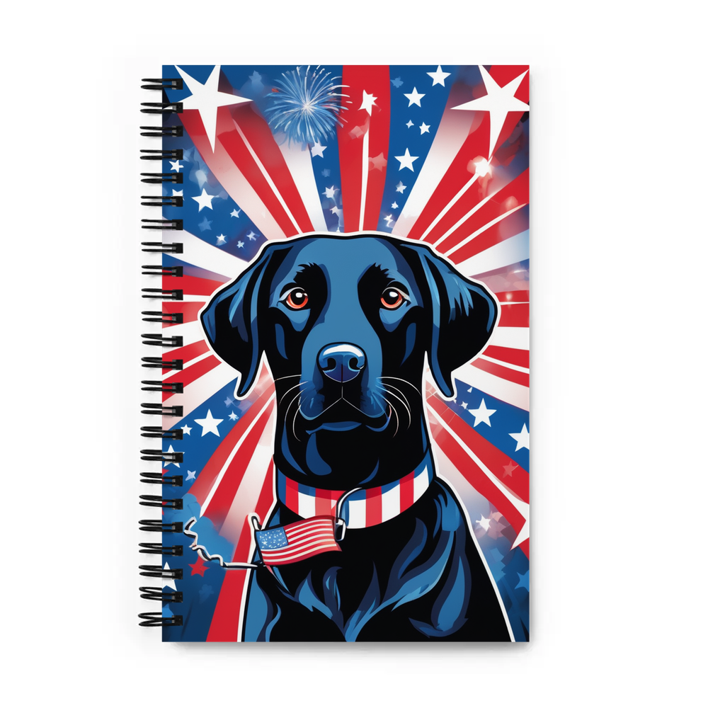 PugMug Custom Black Labrador Retriever Spiral Notebook