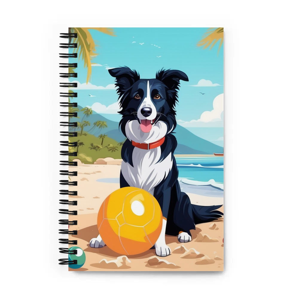 PugMug Custom Border Collie Spiral Notebook