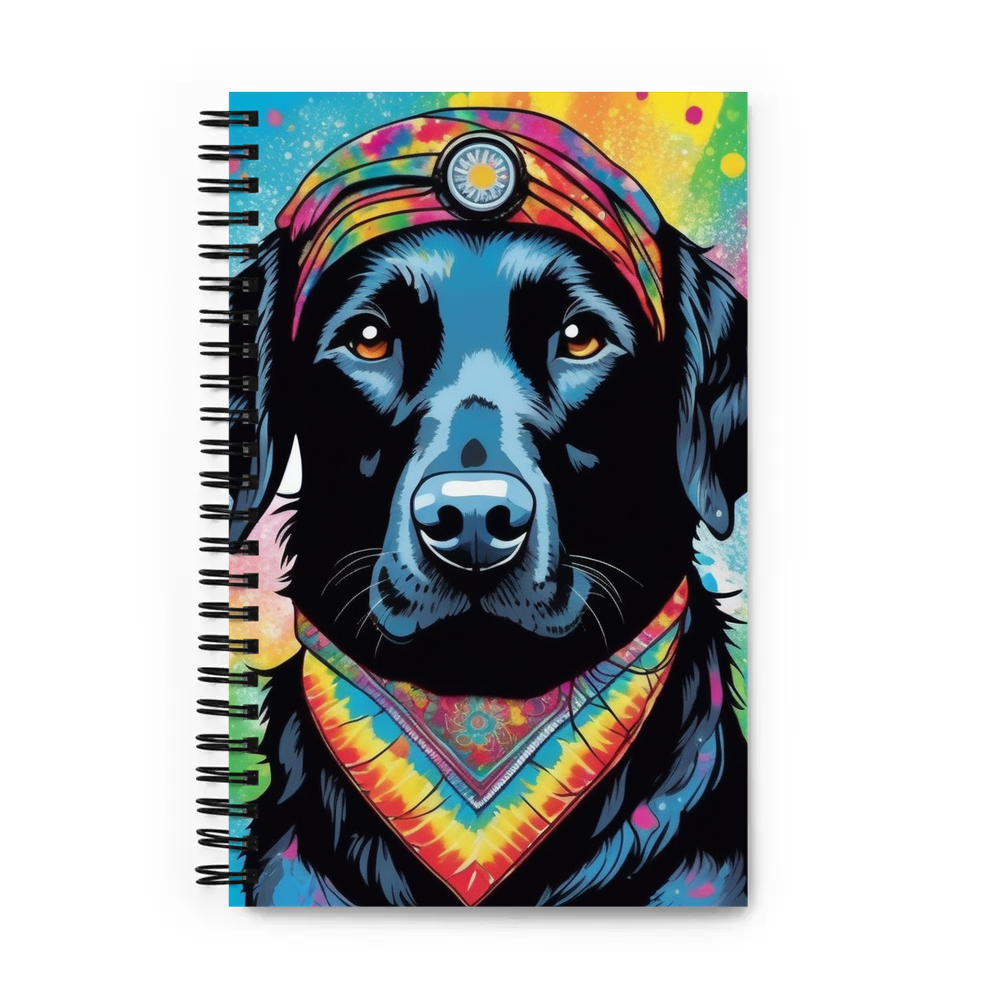 PugMug Custom Black Labrador Retriever Spiral Notebook
