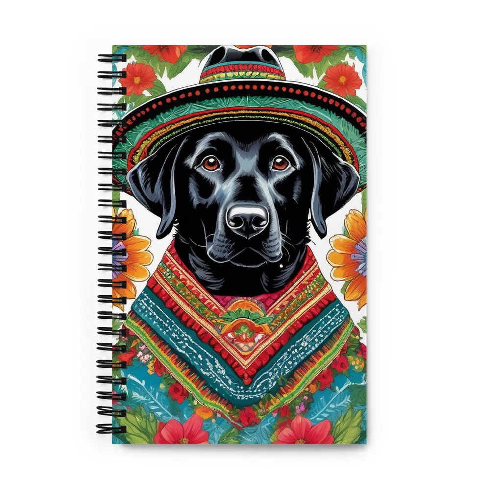PugMug Custom Black Labrador Retriever Spiral Notebook