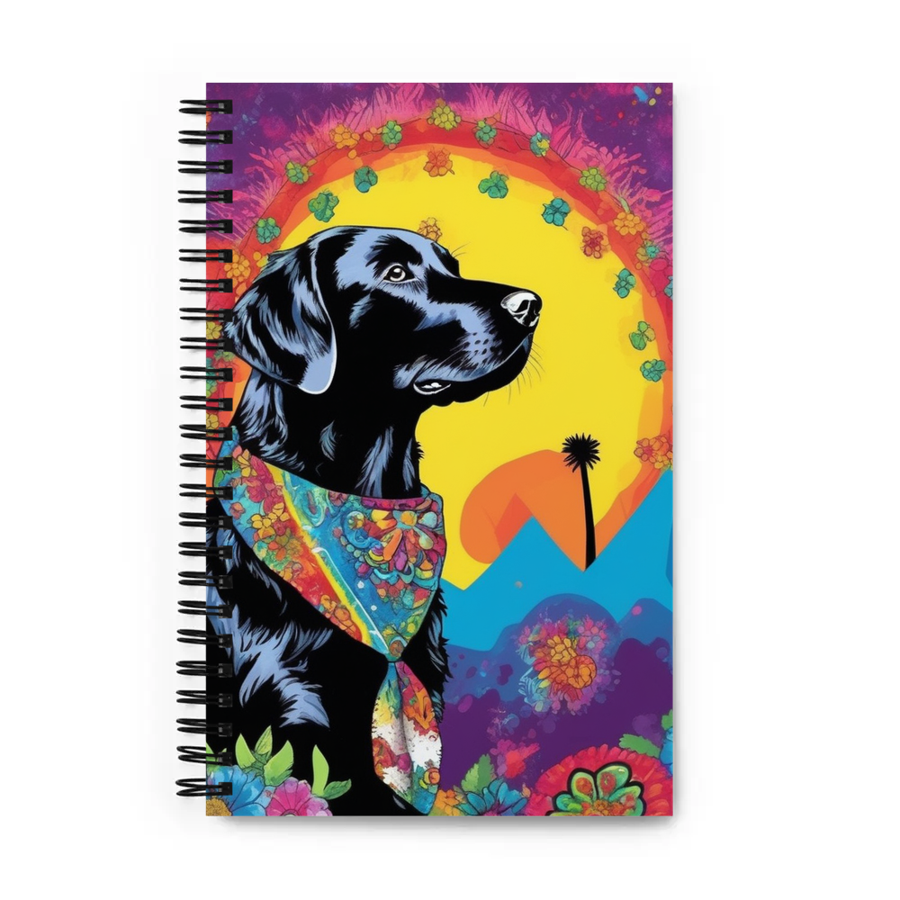 PugMug Custom Black Labrador Retriever Spiral Notebook