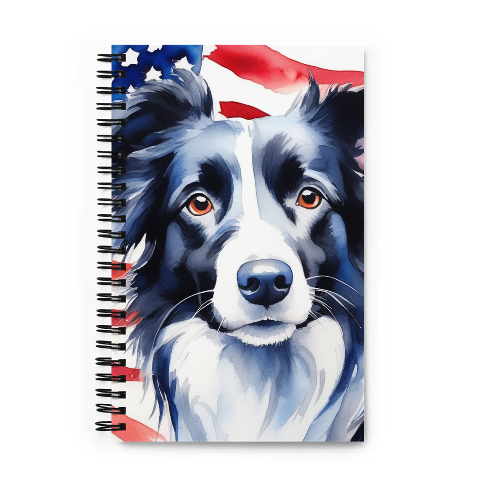 PugMug Custom Border Collie Spiral Notebook