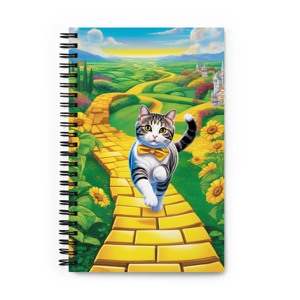 PugMug Custom Tabby Scottish Fold Cat Spiral Notebook