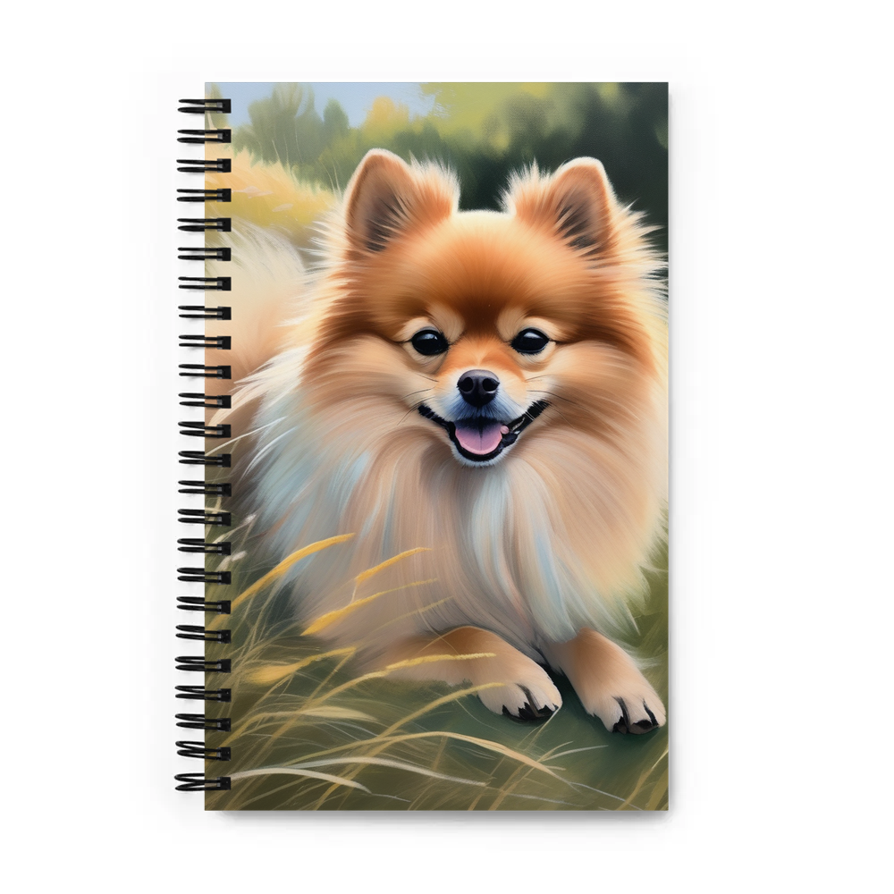 PugMug Custom Tan Pomeranian Spiral Notebook