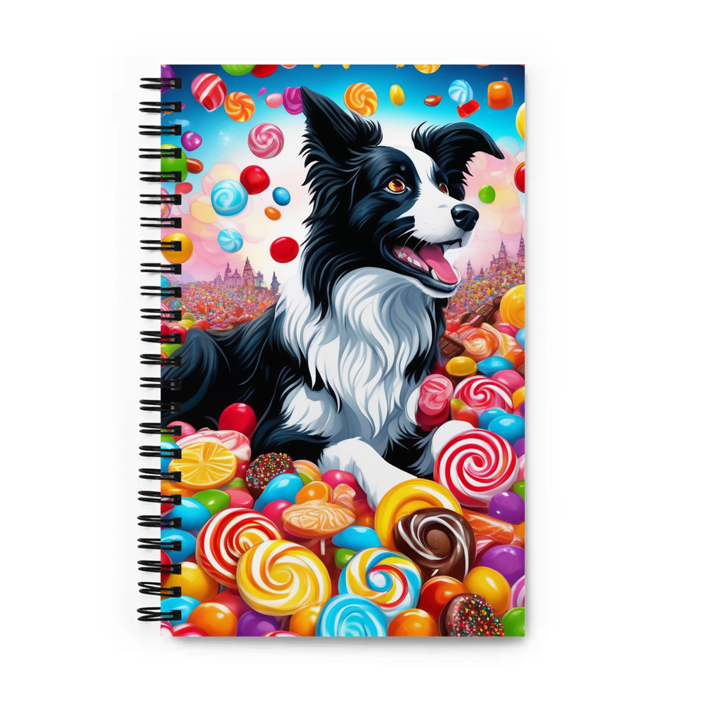 PugMug Custom Border Collie Spiral Notebook