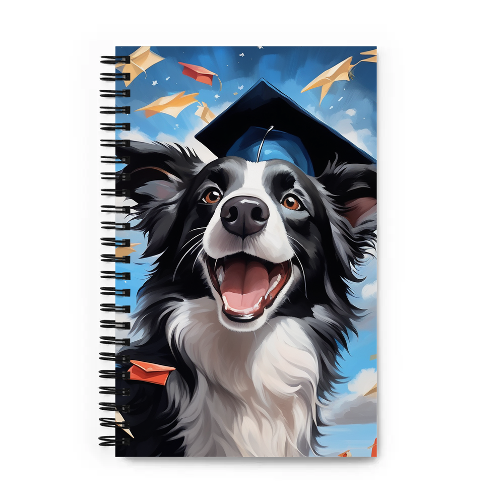 PugMug Custom Border Collie Spiral Notebook