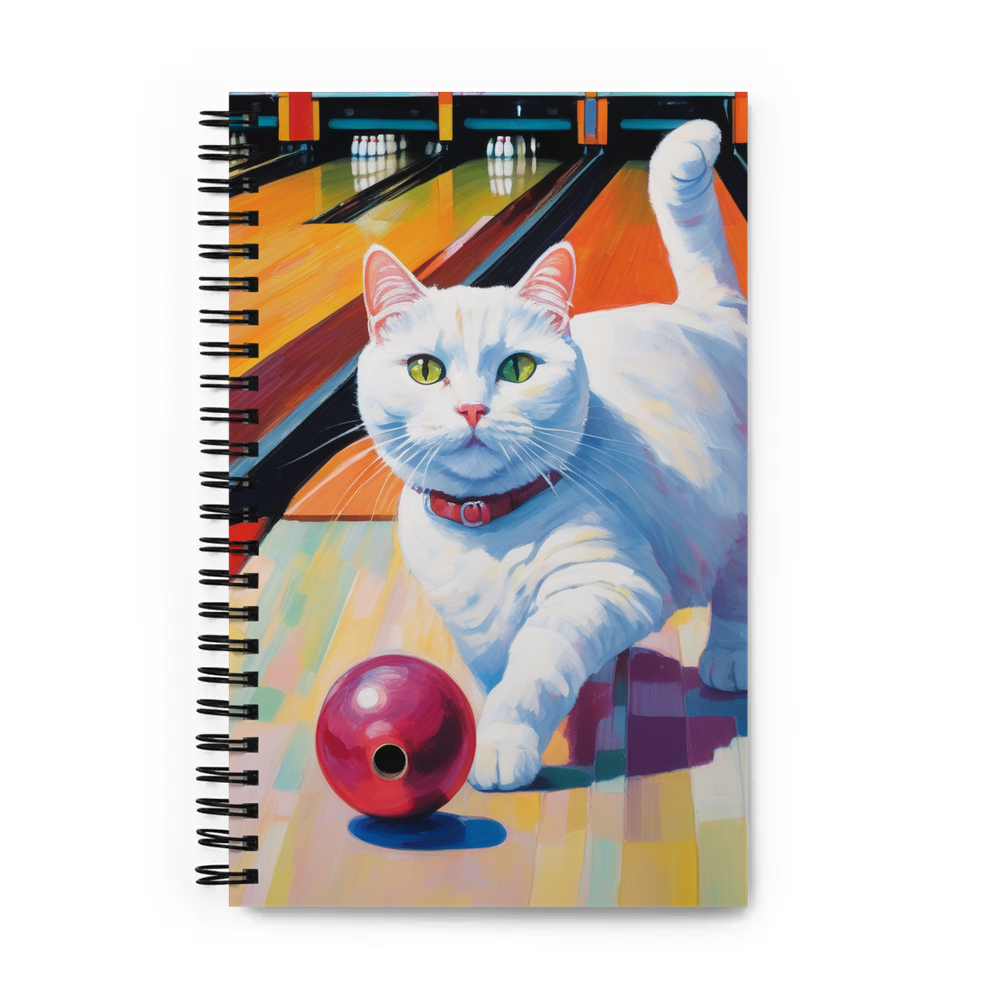 PugMug Custom White Companion Cat Spiral Notebook