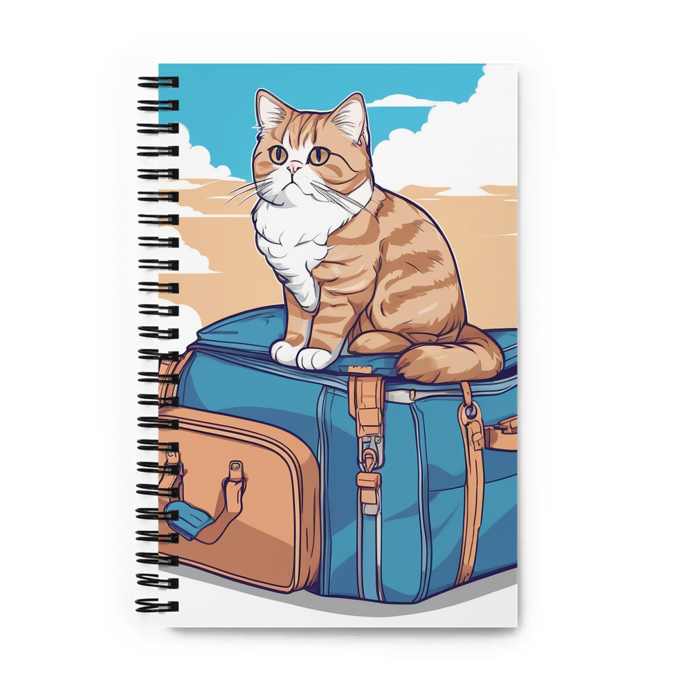 PugMug Custom Tabby Persian Cat Spiral Notebook