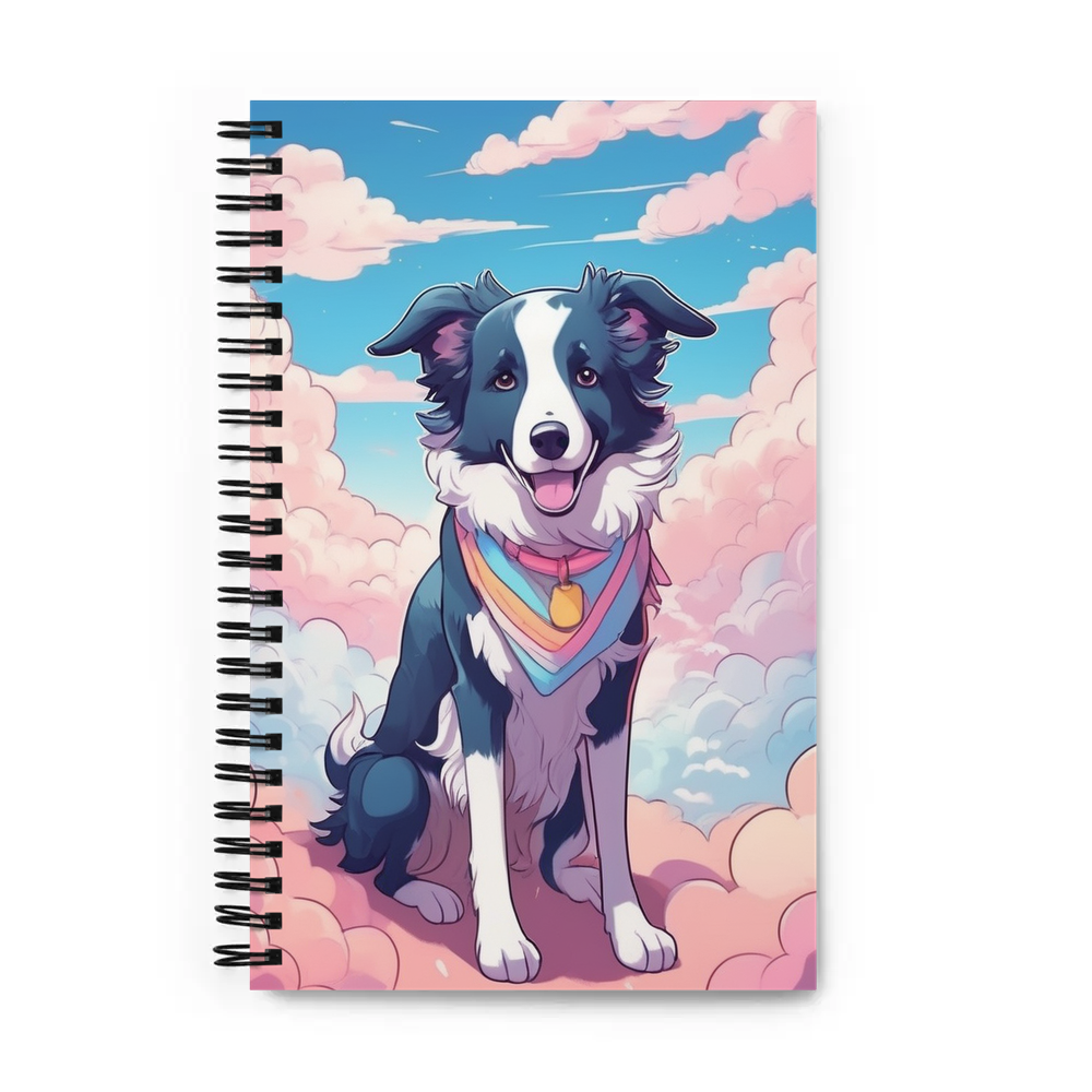 PugMug Custom Border Collie Spiral Notebook