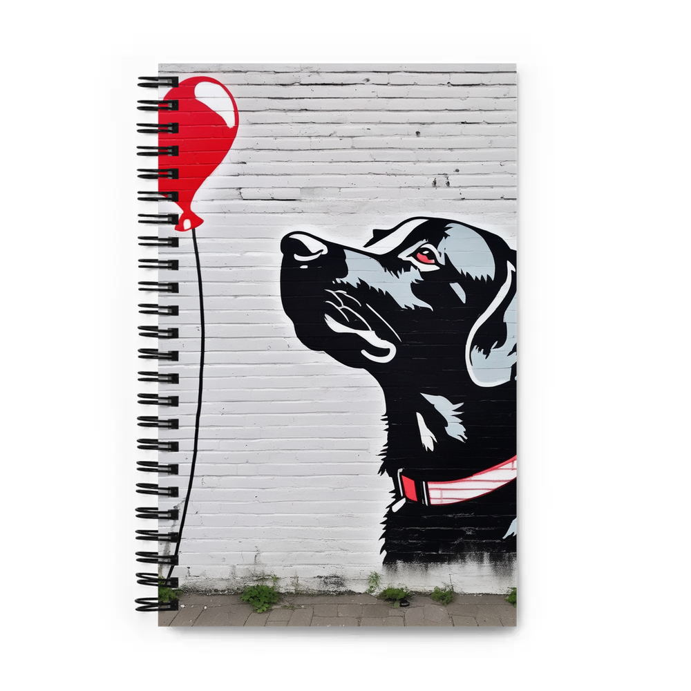 PugMug Custom Black Labrador Retriever Spiral Notebook