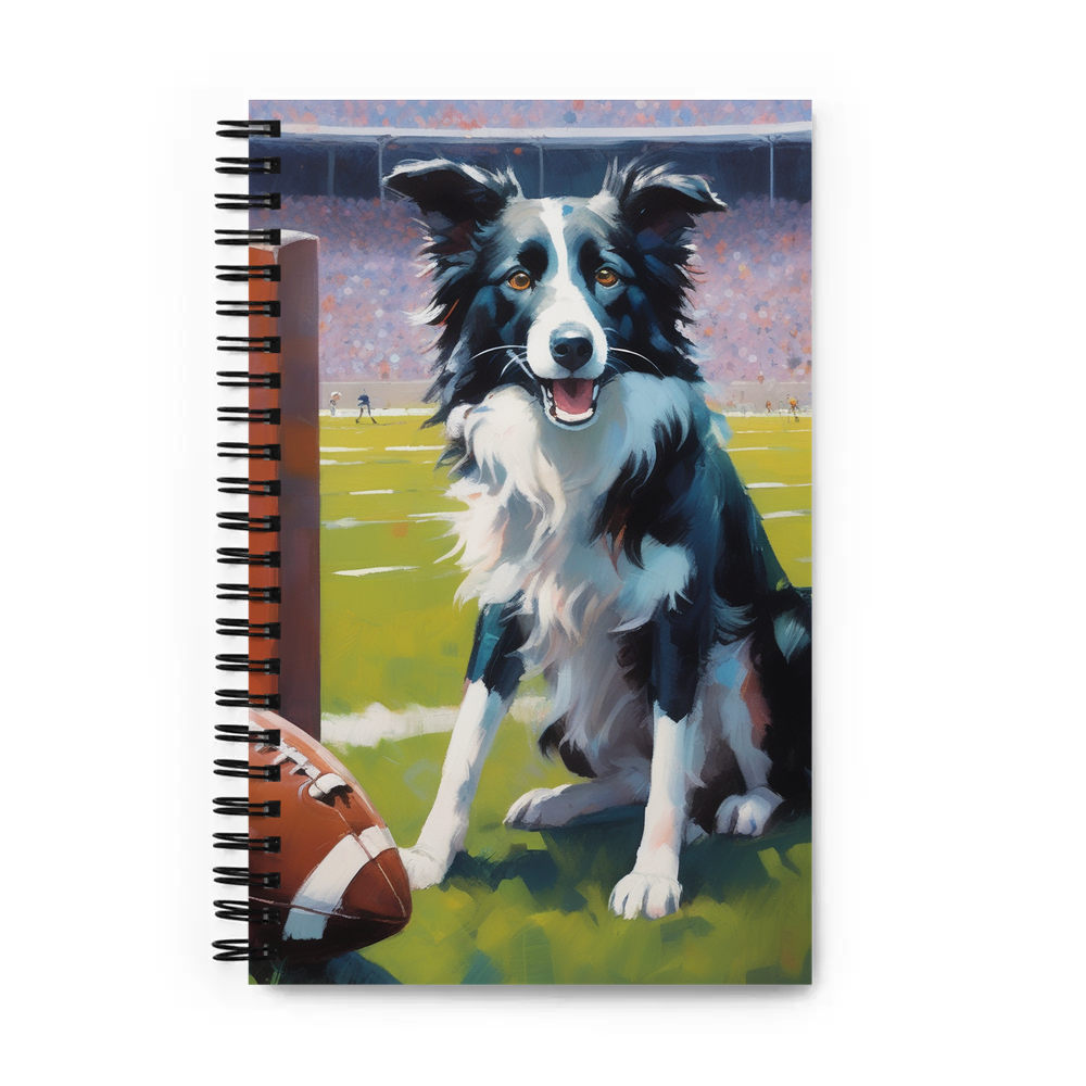 PugMug Custom Border Collie Spiral Notebook