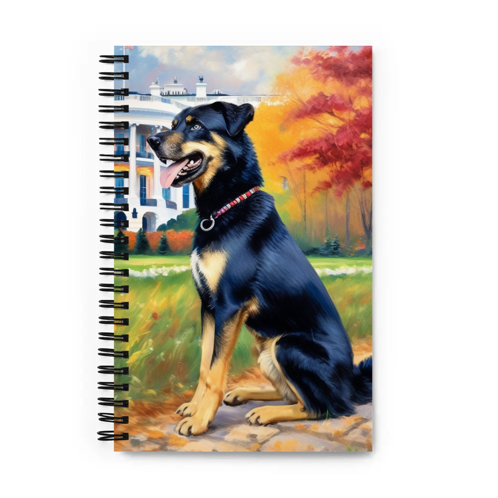 PugMug Custom Blue Spiral Notebook