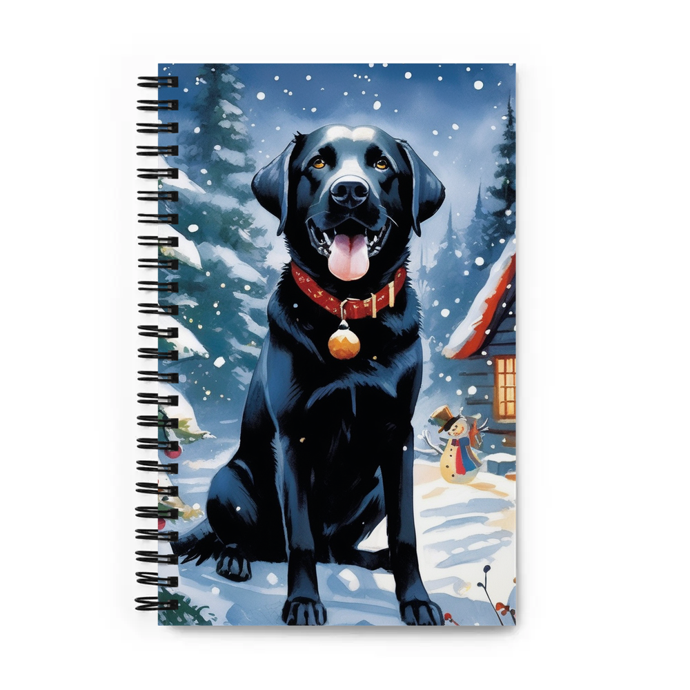 PugMug Custom Black Labrador Retriever Spiral Notebook