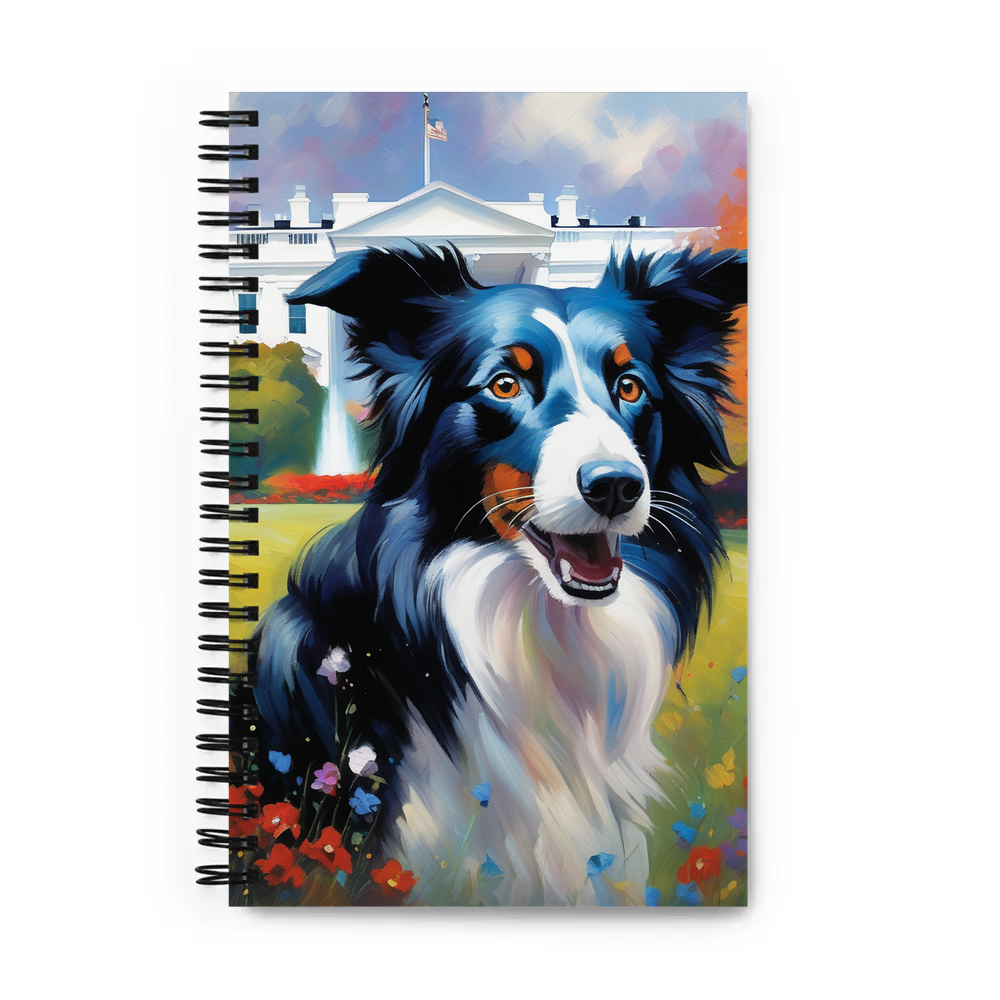PugMug Custom Border Collie Spiral Notebook