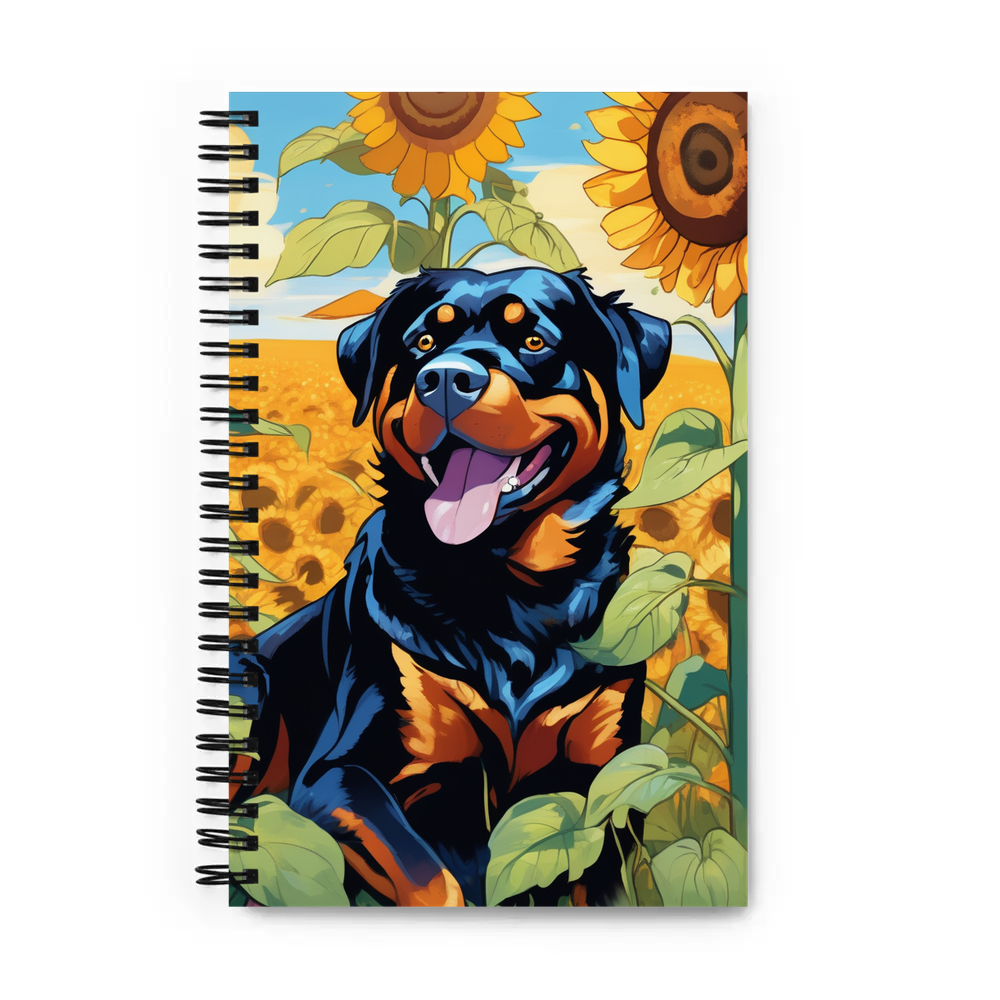 PugMug Custom Rottweiler Spiral Notebook