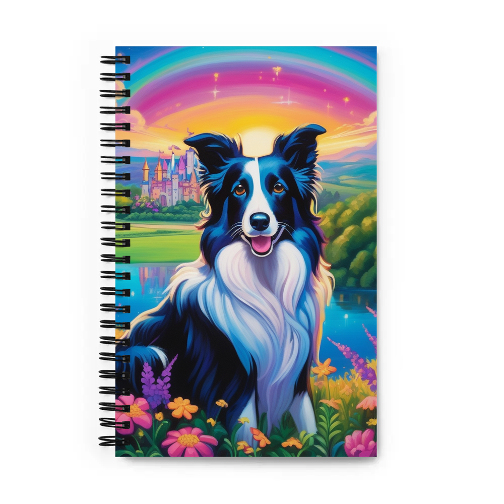 PugMug Custom Border Collie Spiral Notebook