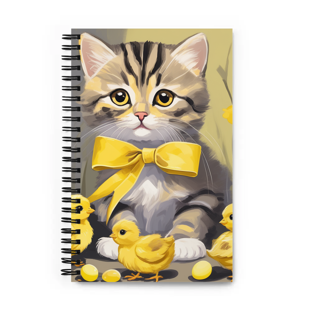PugMug Custom Tabby Scottish Fold Cat Spiral Notebook