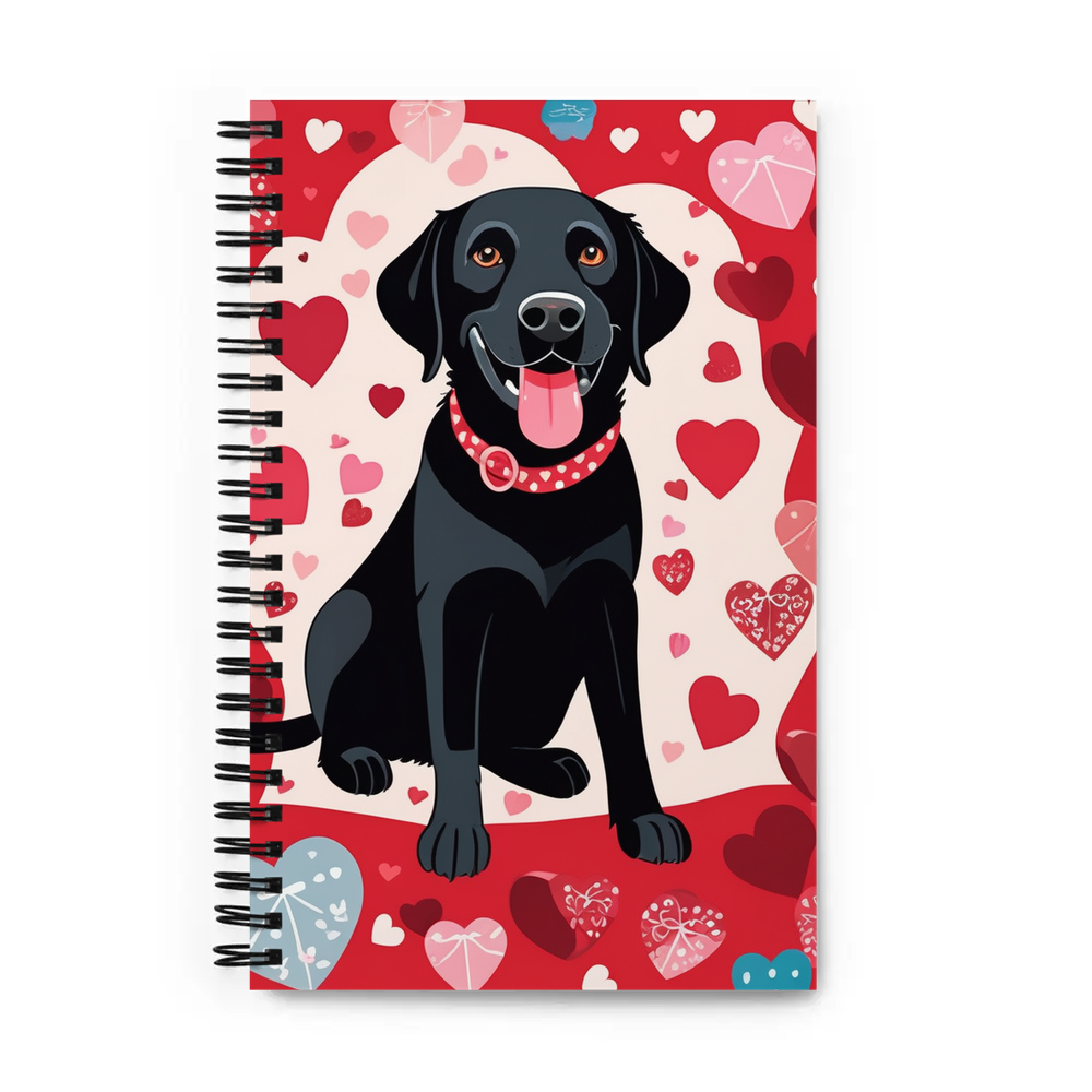 PugMug Custom Black Labrador Retriever Spiral Notebook