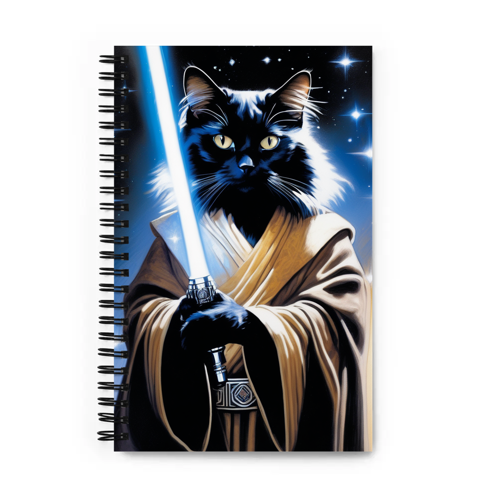 PugMug Custom Black Ragdoll Cat Spiral Notebook