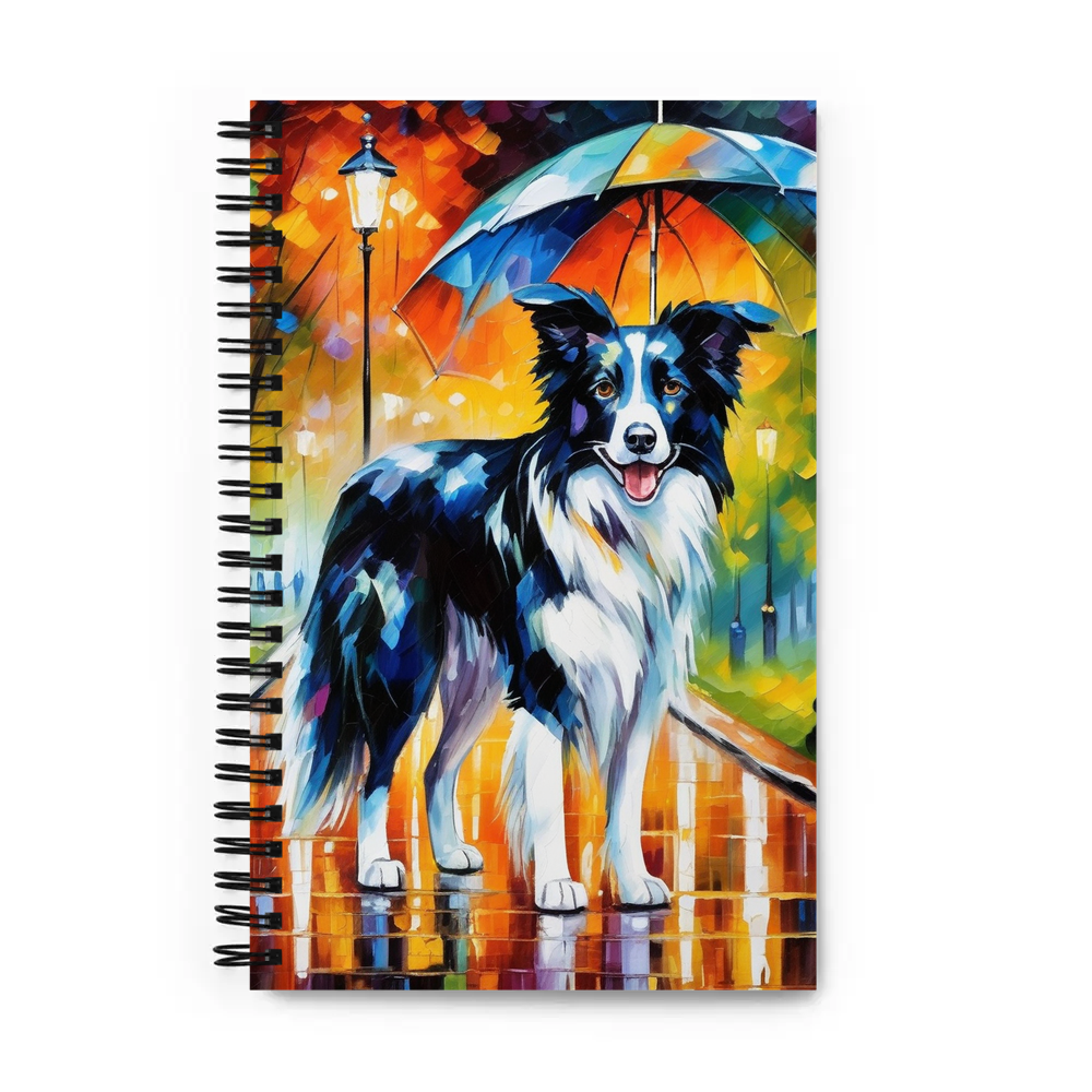 PugMug Custom Border Collie Spiral Notebook