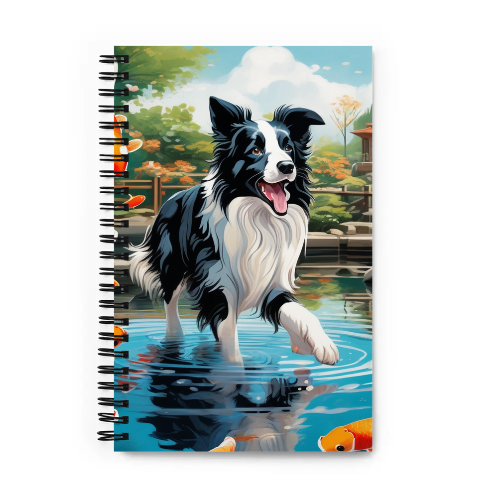 PugMug Custom Border Collie Spiral Notebook