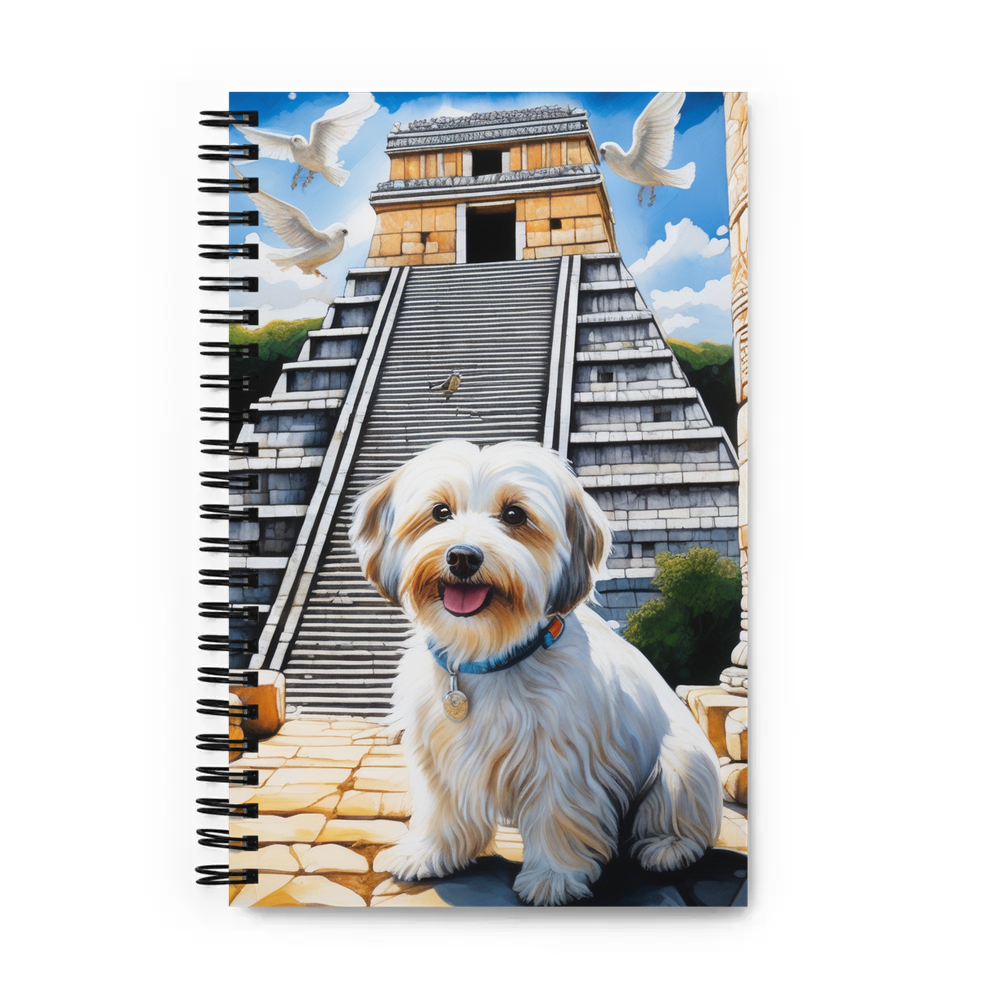 PugMug Custom White Havanese Dog Spiral Notebook