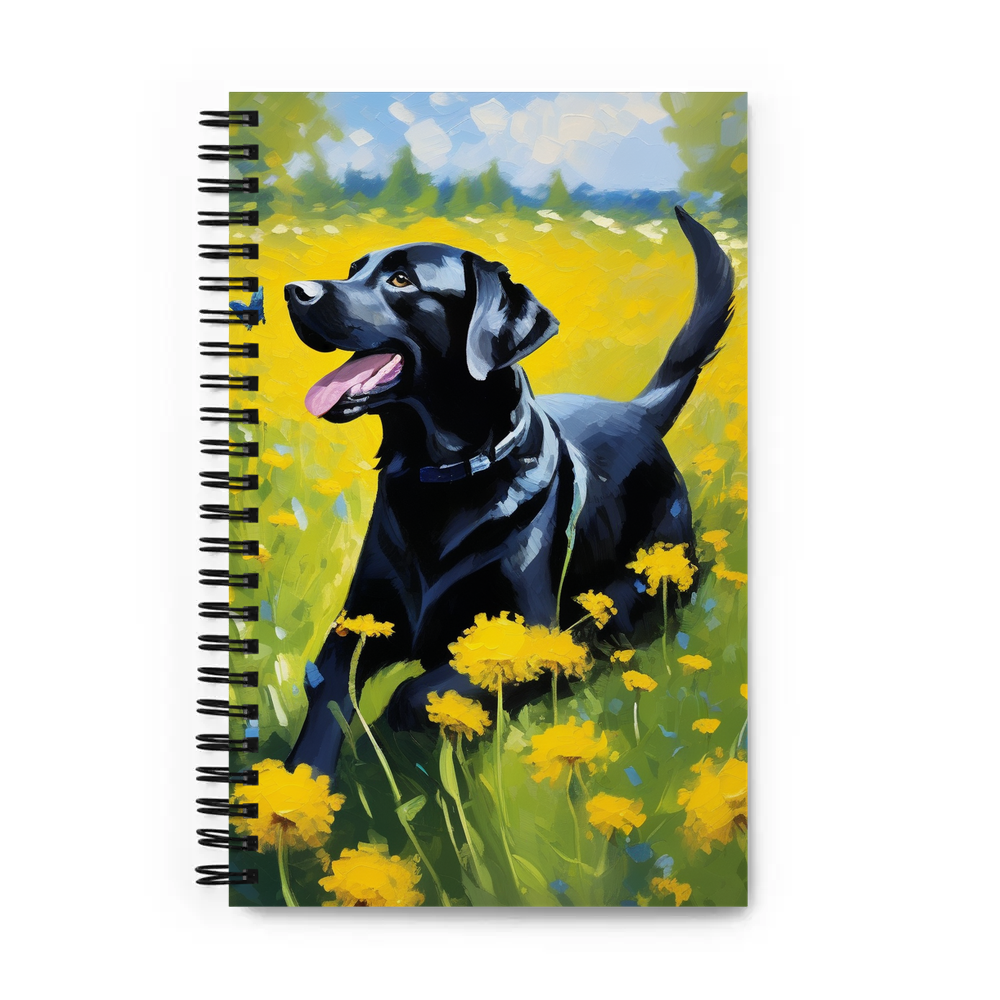 PugMug Custom Black Labrador Retriever Spiral Notebook