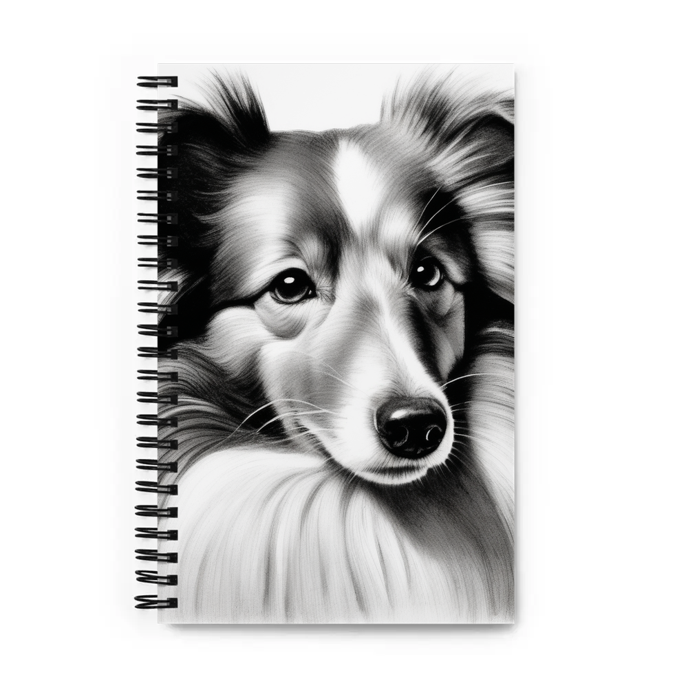 PugMug Custom Shetland Sheepdog Spiral Notebook