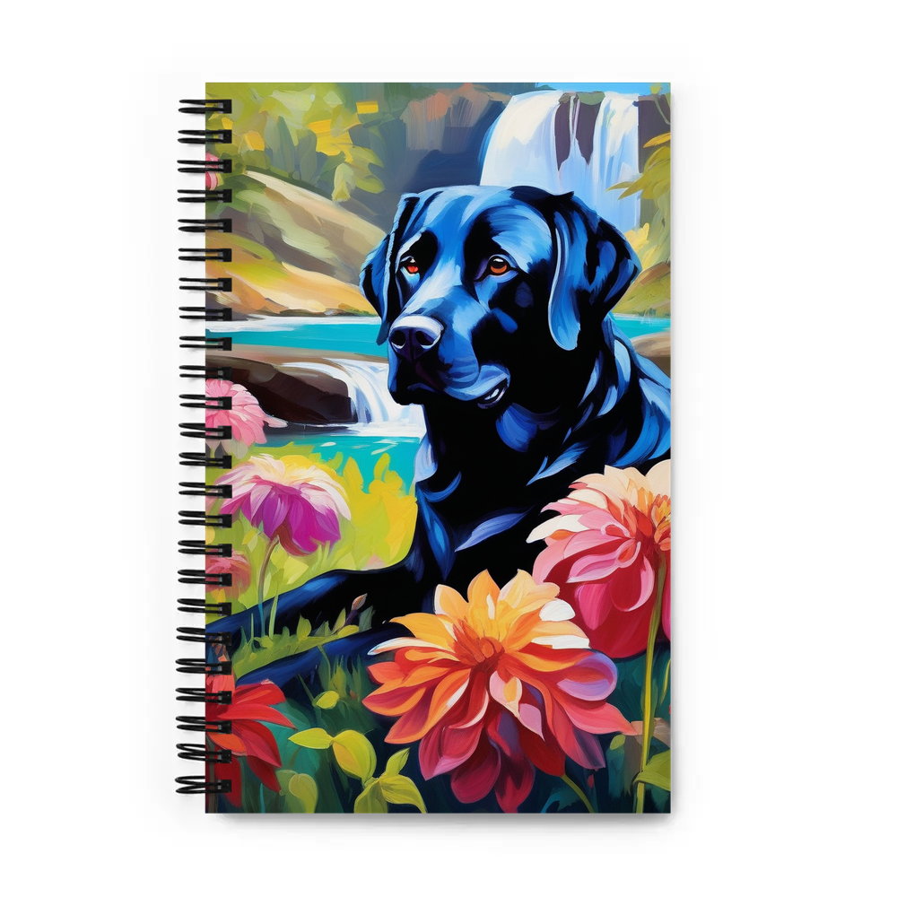 PugMug Custom Black Labrador Retriever Spiral Notebook