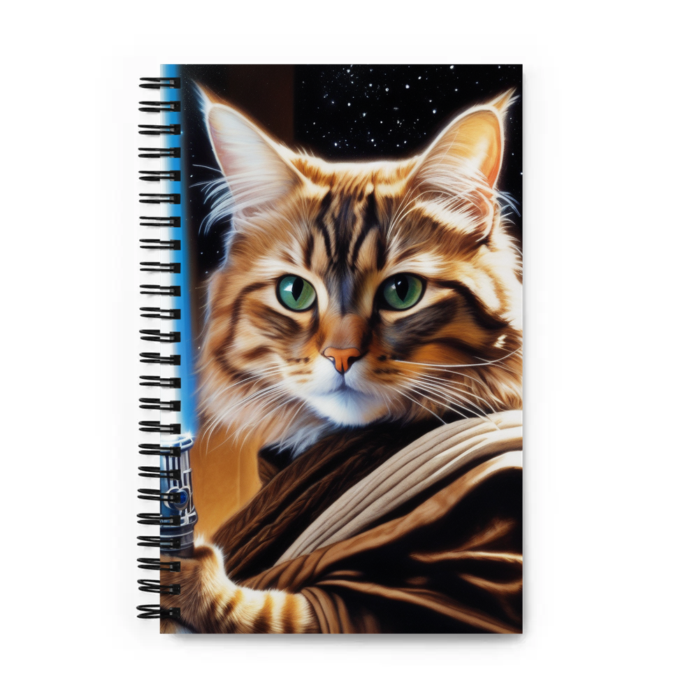 PugMug Custom Tabby Companion Cat Spiral Notebook