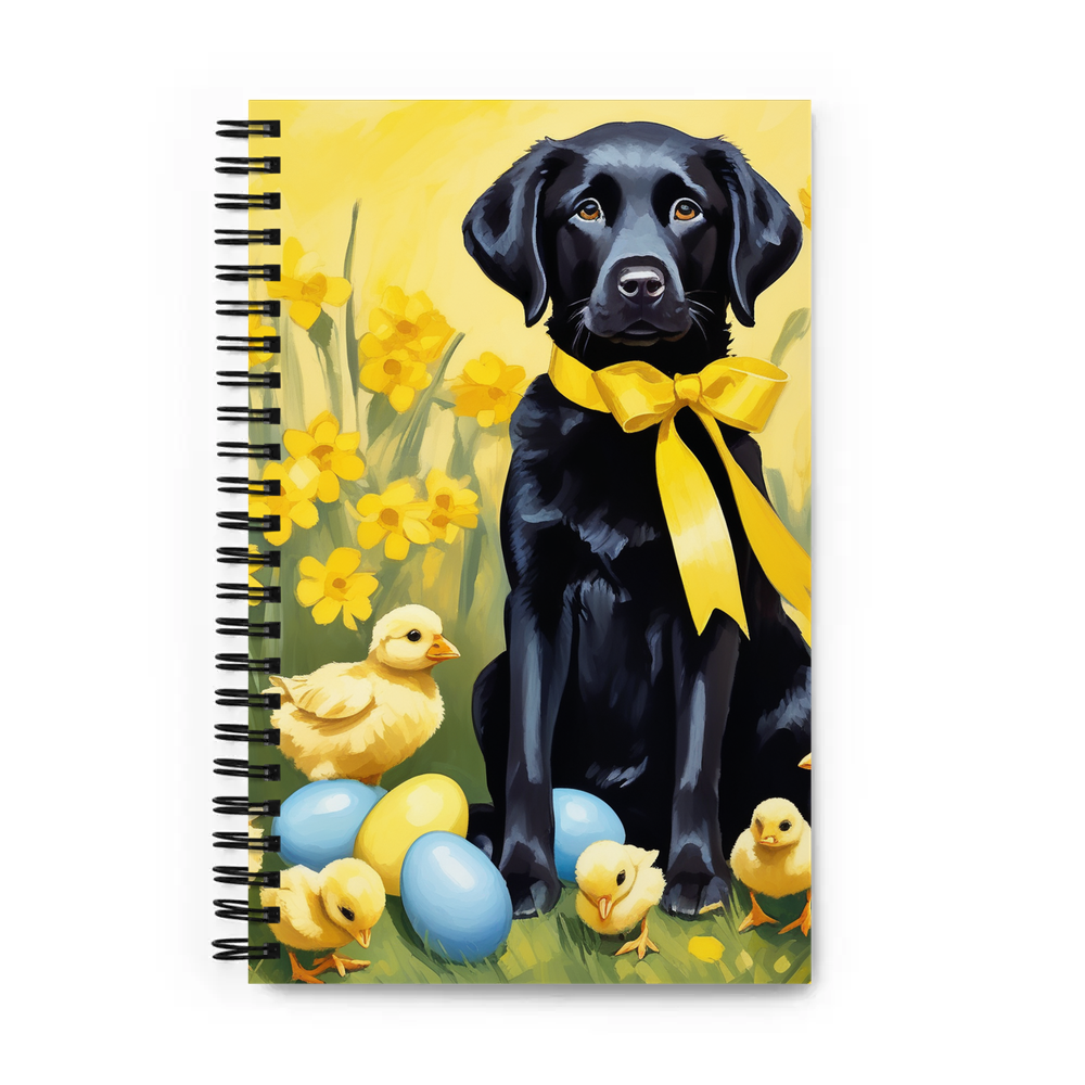 PugMug Custom Black Labrador Retriever Spiral Notebook