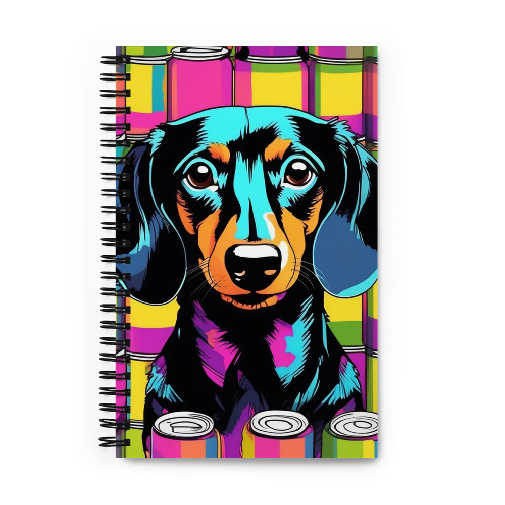PugMug Custom Black Dachshund Spiral Notebook