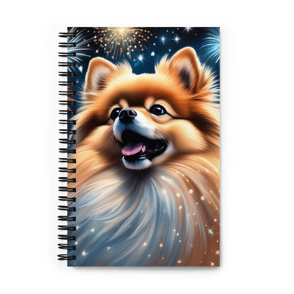 PugMug Custom Tan Pomeranian Spiral Notebook