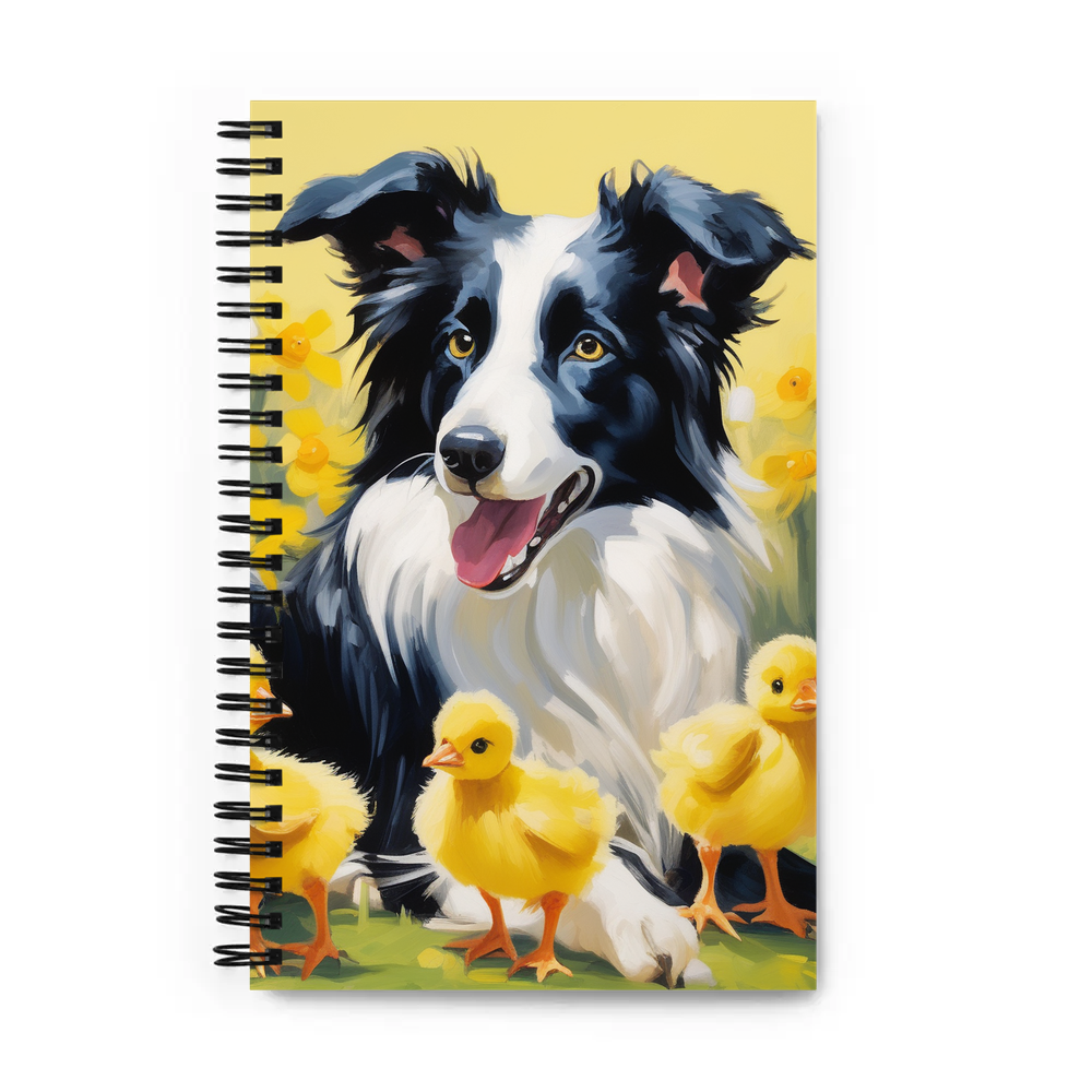 PugMug Custom Border Collie Spiral Notebook
