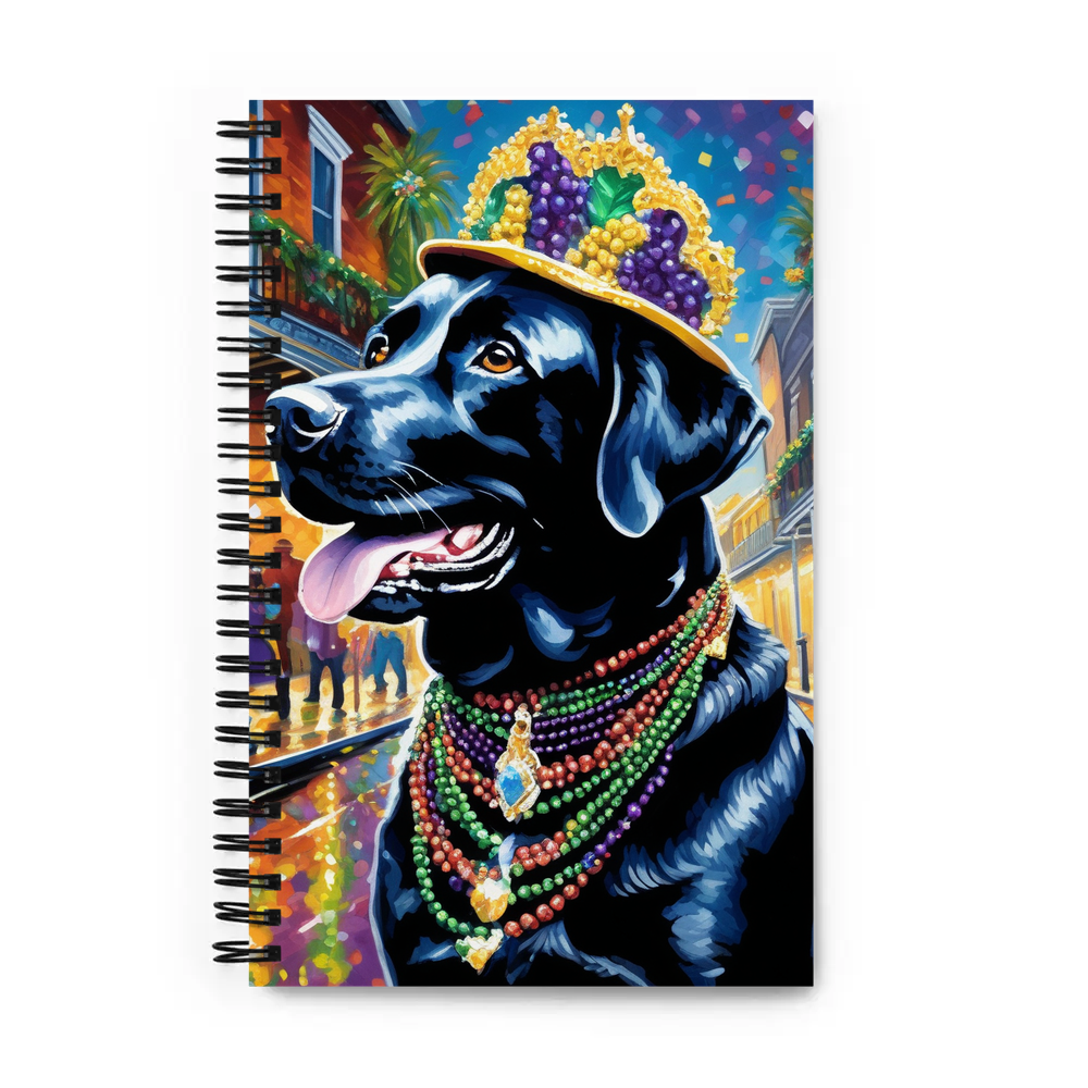 PugMug Custom Black Labrador Retriever Spiral Notebook
