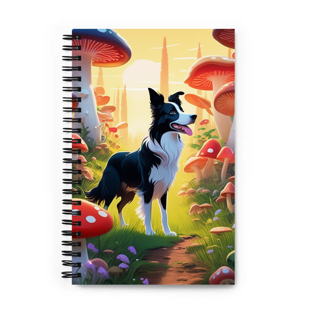 PugMug Custom Border Collie Spiral Notebook
