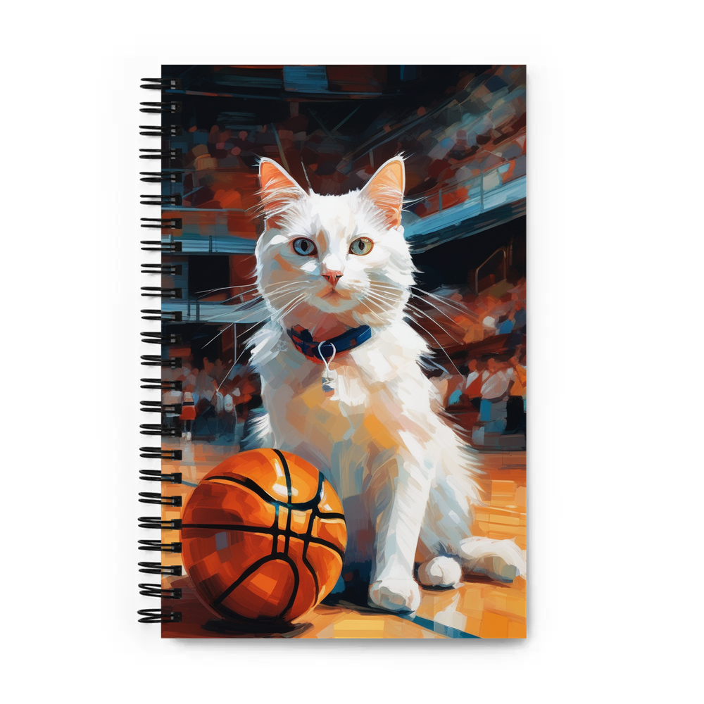 PugMug Custom White Companion Cat Spiral Notebook