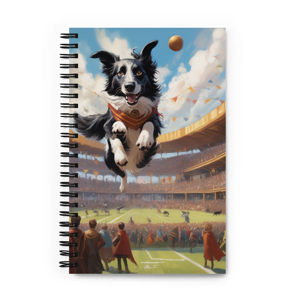 PugMug Custom Border Collie Spiral Notebook