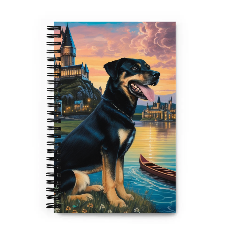 PugMug Custom Blue Spiral Notebook