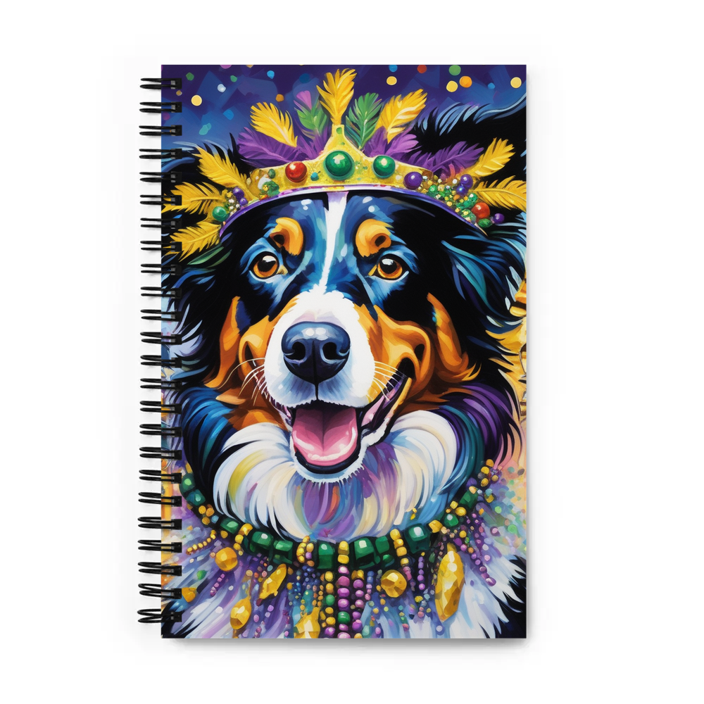 PugMug Custom Border Collie Spiral Notebook