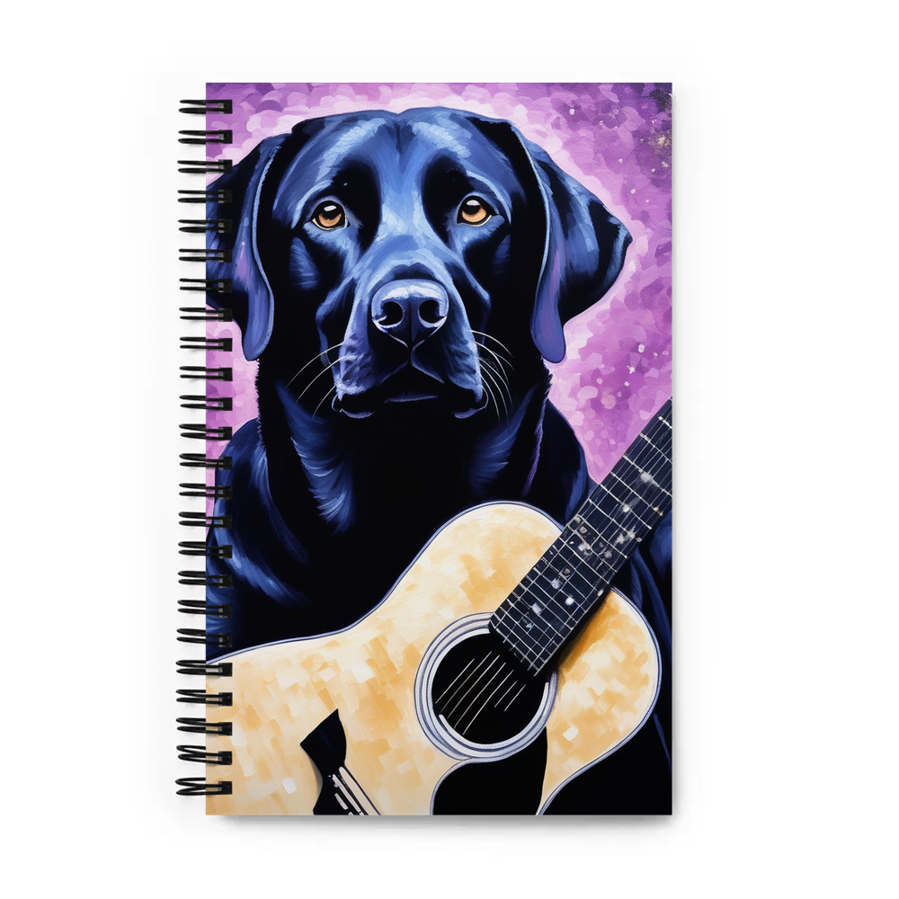 PugMug Custom Black Labrador Retriever Spiral Notebook