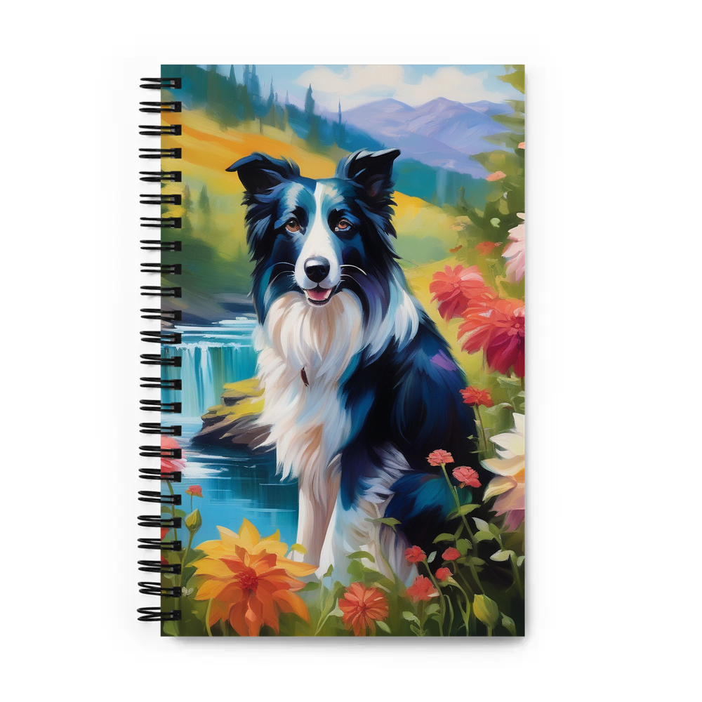 PugMug Custom Border Collie Spiral Notebook