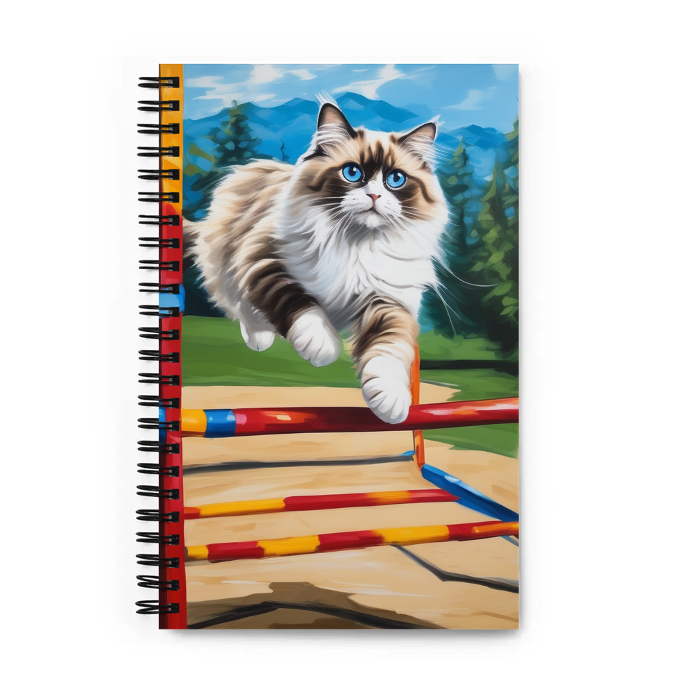 PugMug Custom Tabby Ragdoll Cat Spiral Notebook