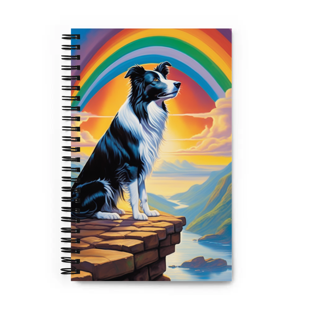 PugMug Custom Border Collie Spiral Notebook