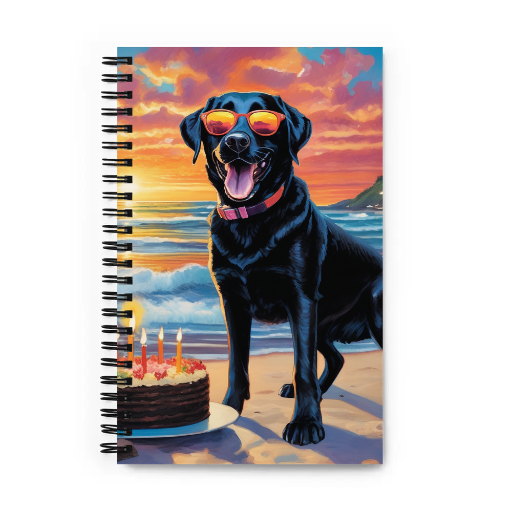 PugMug Custom Black Labrador Retriever Spiral Notebook