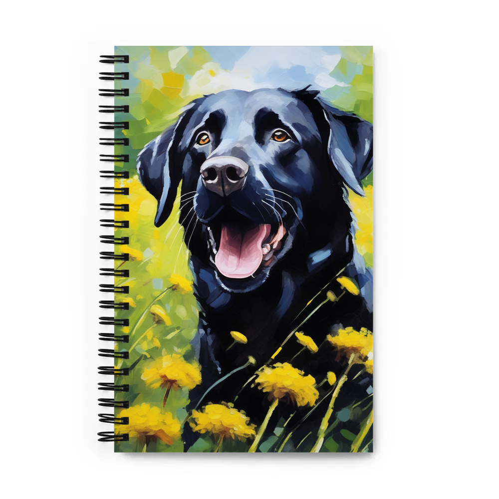 PugMug Custom Black Labrador Retriever Spiral Notebook